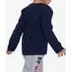 Long Sleeve T-Shirt Text Printed Navy Blue - Baby Boys' Wear - Cotton & Lycra