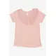 Salmon Embroidered T-Shirt - Girls' Wear - 90% Cotton & 10% Lycra