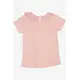 Salmon Embroidered T-Shirt - Girls' Wear - 90% Cotton & 10% Lycra