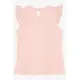 Short sleeve T-Shirt with Ruffled shoulders - for Baby Girls - Material 10% Lycra & 90% Cotton - FemCasual