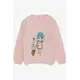 FemCasual - Knitwear Sweater Sequined Embroidered Girl Printed Powder - for Baby Girl