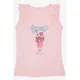 Sweet Graphic Ruffled Sleeveless shirt - Kid's Clothing - Cotton