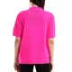 Short Sleeve Knitted T-Shirt With Collar Motif - Women's Wear - 70% Cotton & 30% Polyester TijaraHub