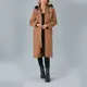 Coat with Feather Hood - Women's Wear - Turkey Fashion