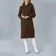 Coat with Feather Hood - Women's Wear - Turkey Fashion