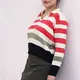 Long Sleeve Sweater With Polo Neck - Women's Wear - 70% Cotton & 30% Polyester