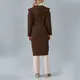 Coat with Fixed Hooded and Set Belt - Women's Wear - Turkey Fashion