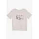 Text Design Casual T-Shirt - Girls' Wear - Cotton