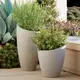 Fiberglass Aldora Pot - Handmade - B2B - Unique Pots & Plants - Outdoor Decoration - 50 cm×38 cm TijaraHub