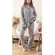 Classic Buttoned Pajama - Women's Clothes From Egypt - Cotton - Comfort - Tijarahub
