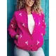 Premium Quality Fuchsia Bomber Jacket - Wholesale Clothing - Women's Clothes - Cotton - Comfortable - Tijarahub