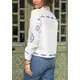 High Quality White Embroidered Summer Jacket - Wholesale - Women's Clothing - Cotton and Linen - Stylish - Tijarahub
