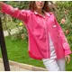 Premium Quality Fuchsia Long Sleeve Buttoned Shirt - Wholesale Clothing - Women's Clothes - Chic - Tijarahub