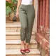 High Quality Olive Casual Embroidered Pants - Wholesale Clothing - Women's Clothes - Chic - Tijarahub