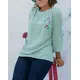 High Quality Mint Casual Embroidered Blouse - Buy in Bulk - Women's Clothes - Stylish - Tijarahub