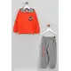 Boy's Sweat Suit Bear Embroidered Set Multicolored- Wholesale - Kids Clothing - Barmy Kids TijaraHub