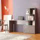 Zenio Side Desk with Bookshelf and Drawer - Anthracite – B2B – Turkish Furniture – Zenio Mobilya​ - TijaraHub