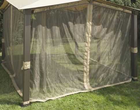 12' X 12' Sail Gazebo Mosquito Netting At Menards® Within Gazebo Mosquito Netting 12x12 (Gallery 6 of 25)