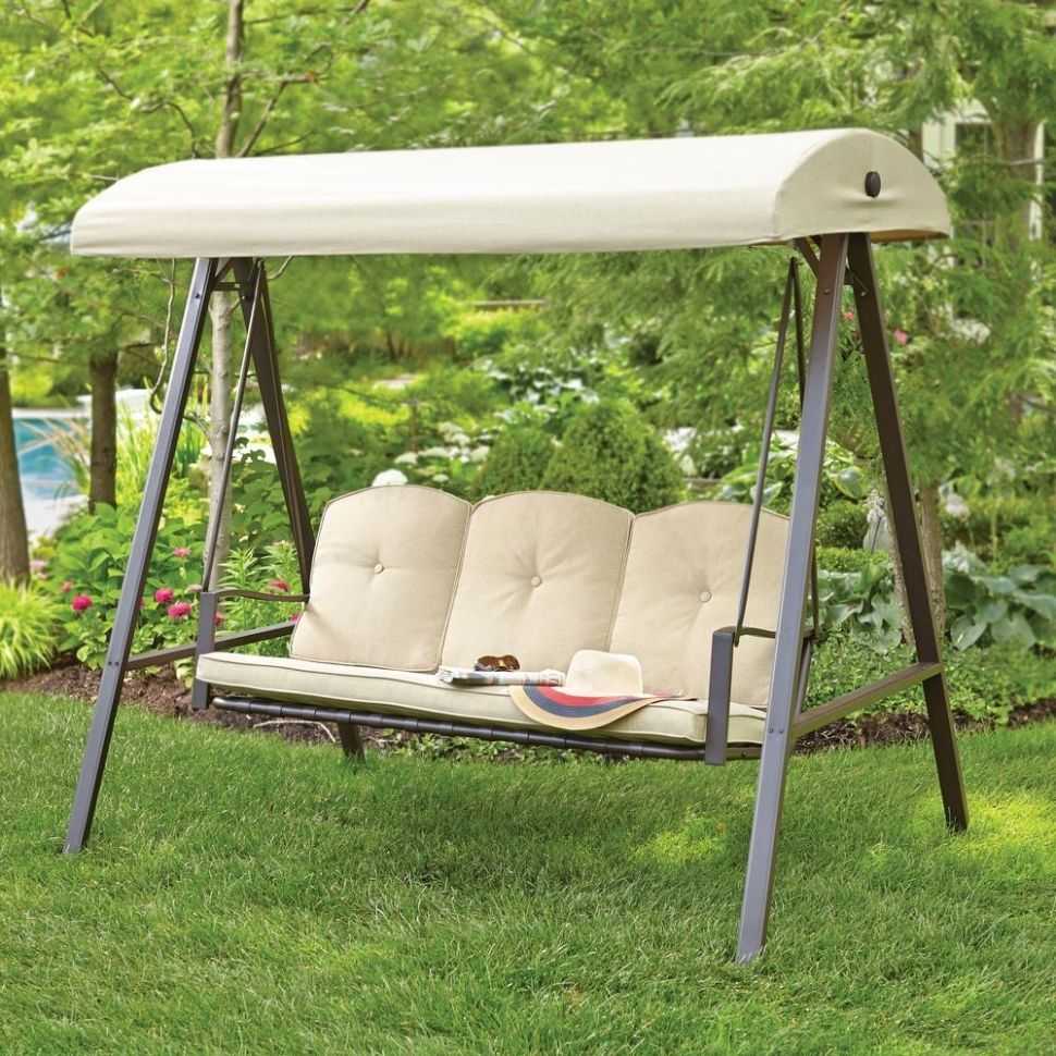 Featured Photo of Hampton Bay Patio Swing With Canopy