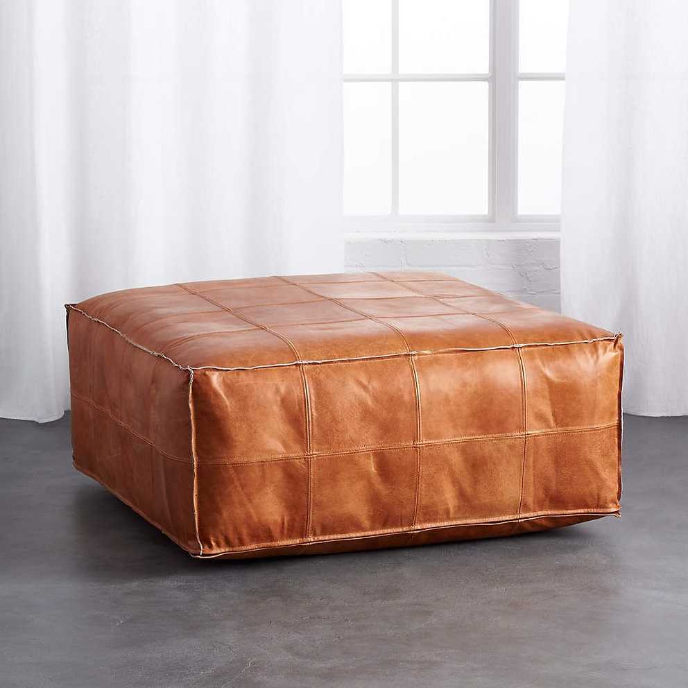 Featured Photo of Brown Leather Ottomans