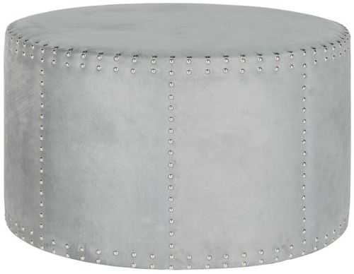 Mcr4640f Ottomans – Furnituresafavieh For Upholstery Soft Silver Ottomans (Gallery 1 of 15)