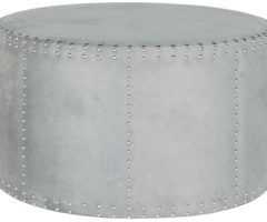 2023 Best of Upholstery Soft Silver Ottomans