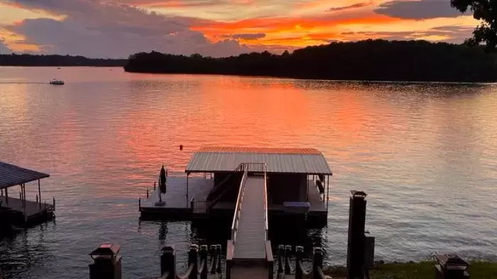 Tims Ford Lake Boat Dock Sunset