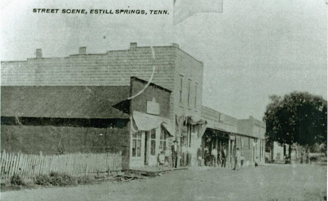 Downtown Estill Springs c 1910