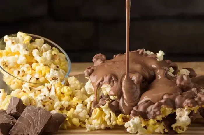 Popcorn and Chocolate at Water's Edge Chocolates in Tullahoma