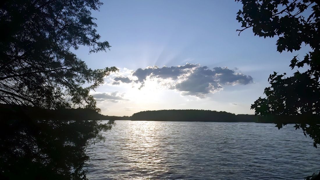 View of Tims Ford Lake overlooking Devil's Step Island