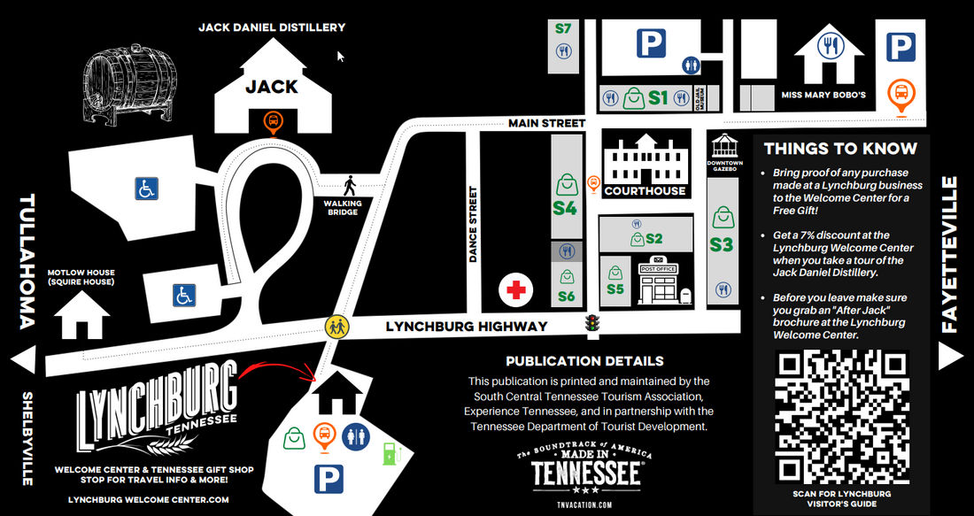 Lynchburg TN Map