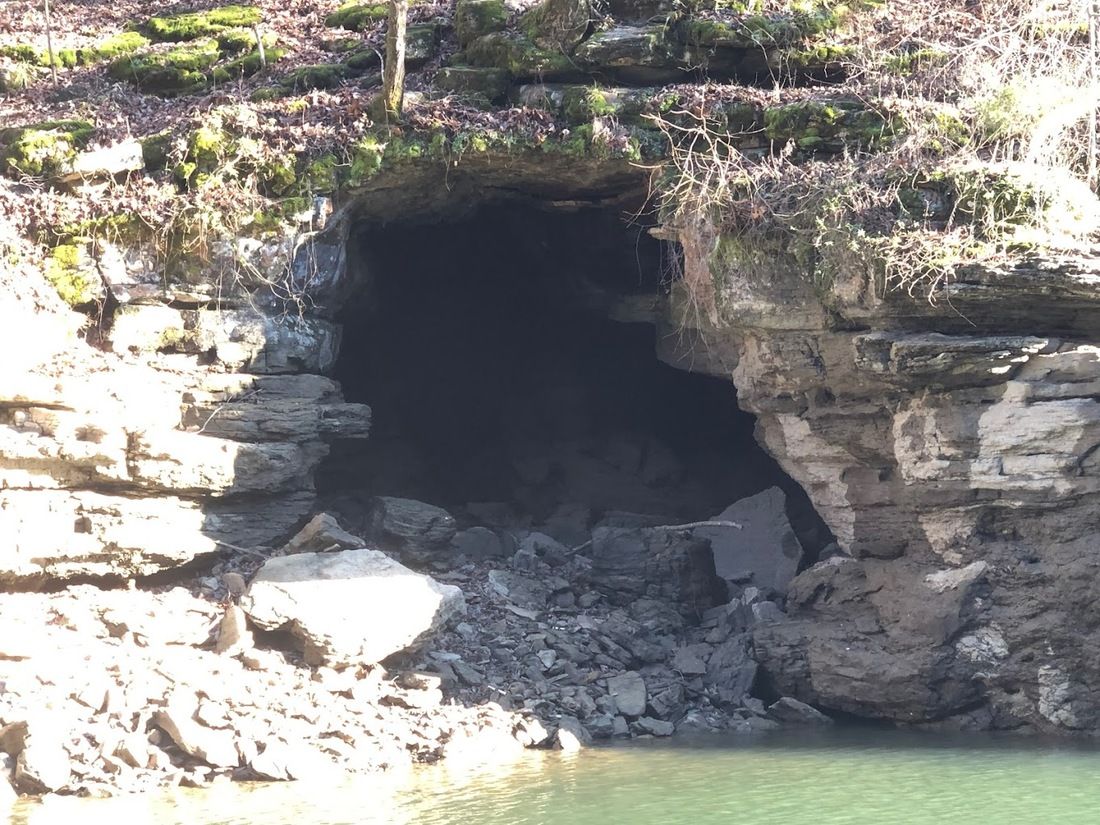 Pennington Cave at low water level