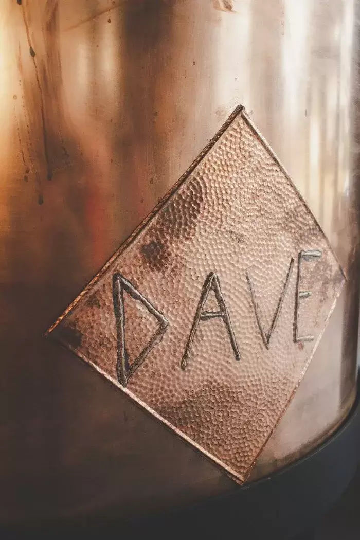 Dave is the name of Branchwater Distillery's still