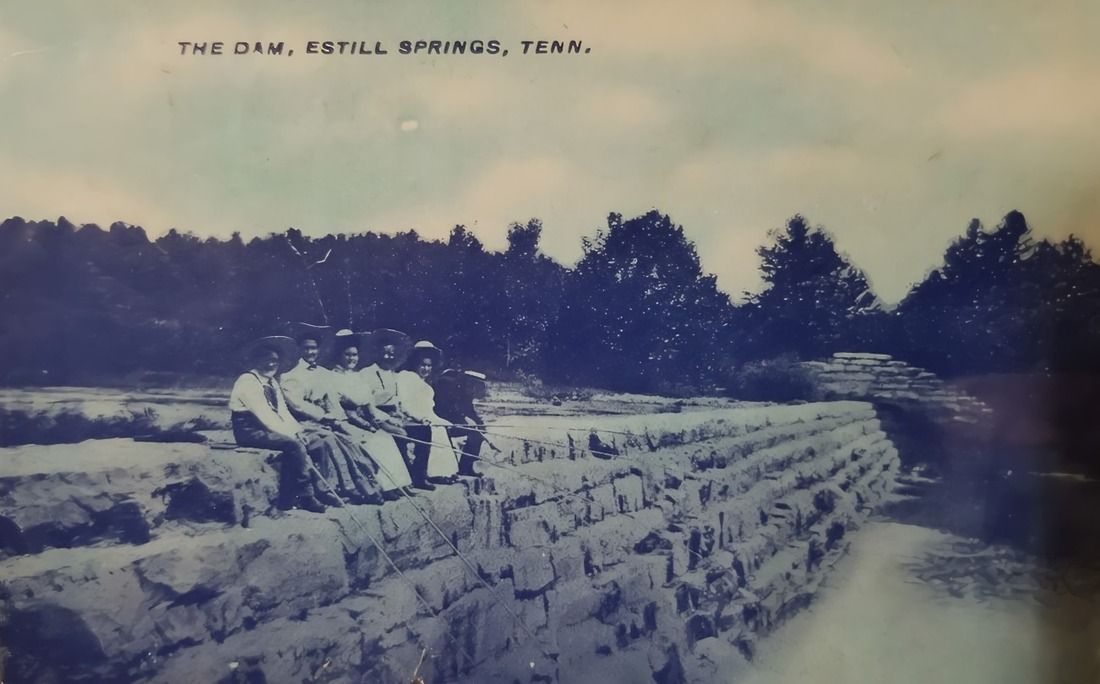 Fishing on the Estill Springs Dam