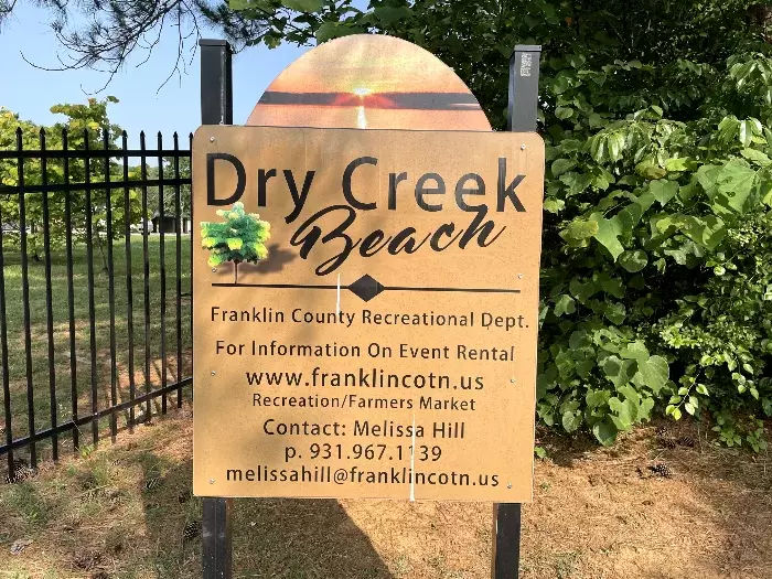 Entrance to Dry Creek Beach on Tims Ford Lake