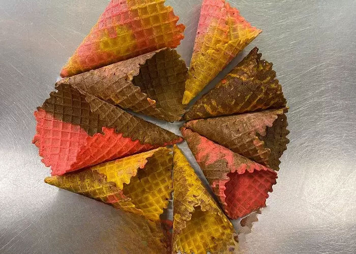 Freshly made Ice Cream Cones / Gelato Cones at Legacy Creamery