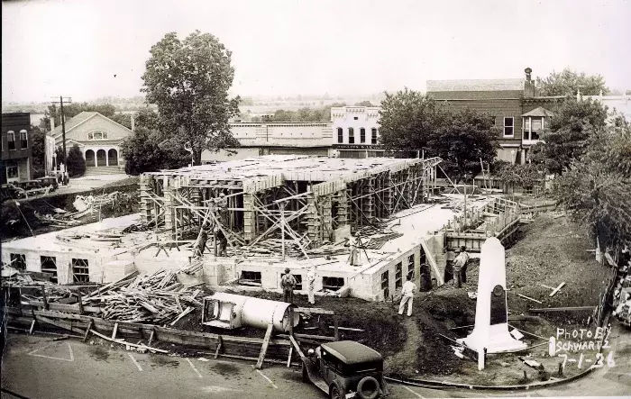 1936 Franklin County TN courthouse being built