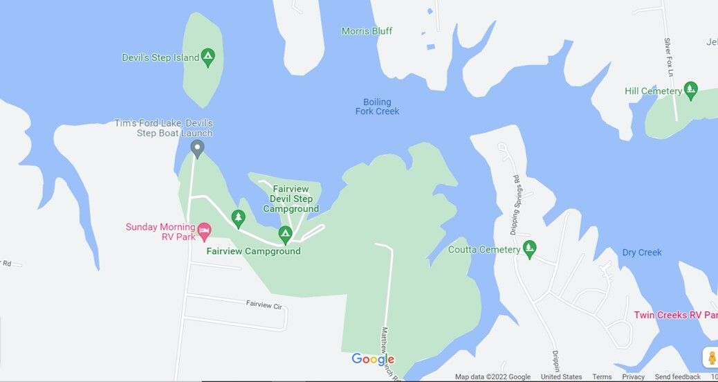 Fairview Devil Step Campground Map