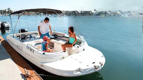 Tims Ford Lake Boat rental on a deck boat