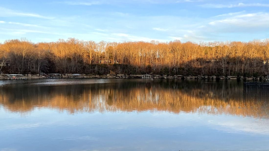 Tims Ford Lake Sunset on Rock Creek