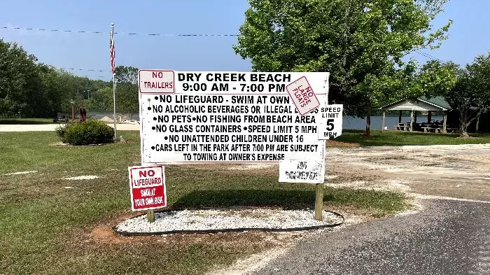Dry Creek Beach - regulations