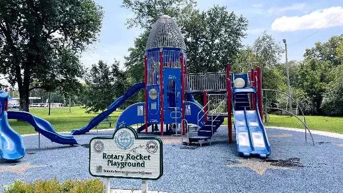 Frazier McEwen Playground next to Rock Creek Greenway Hiking Trail.