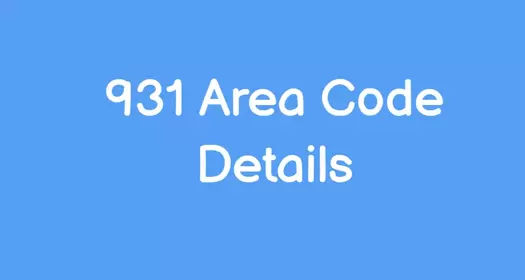 931 Area Code Details