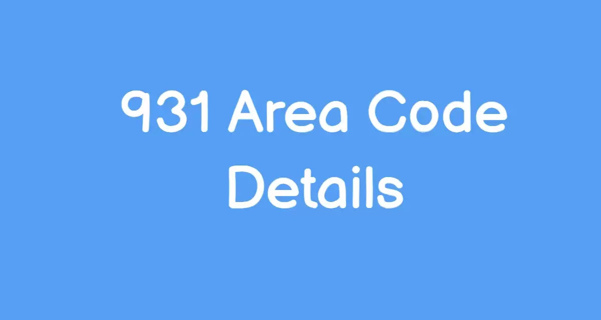 931 Area Code Details