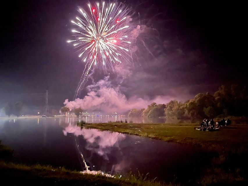 Tims Ford Lake Fireworks over the Lake