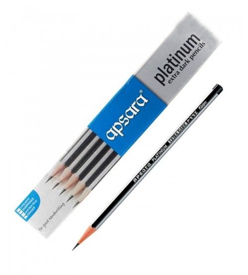 Apsara Platinum Extra Dark Pencil - 10Nos - 1Box