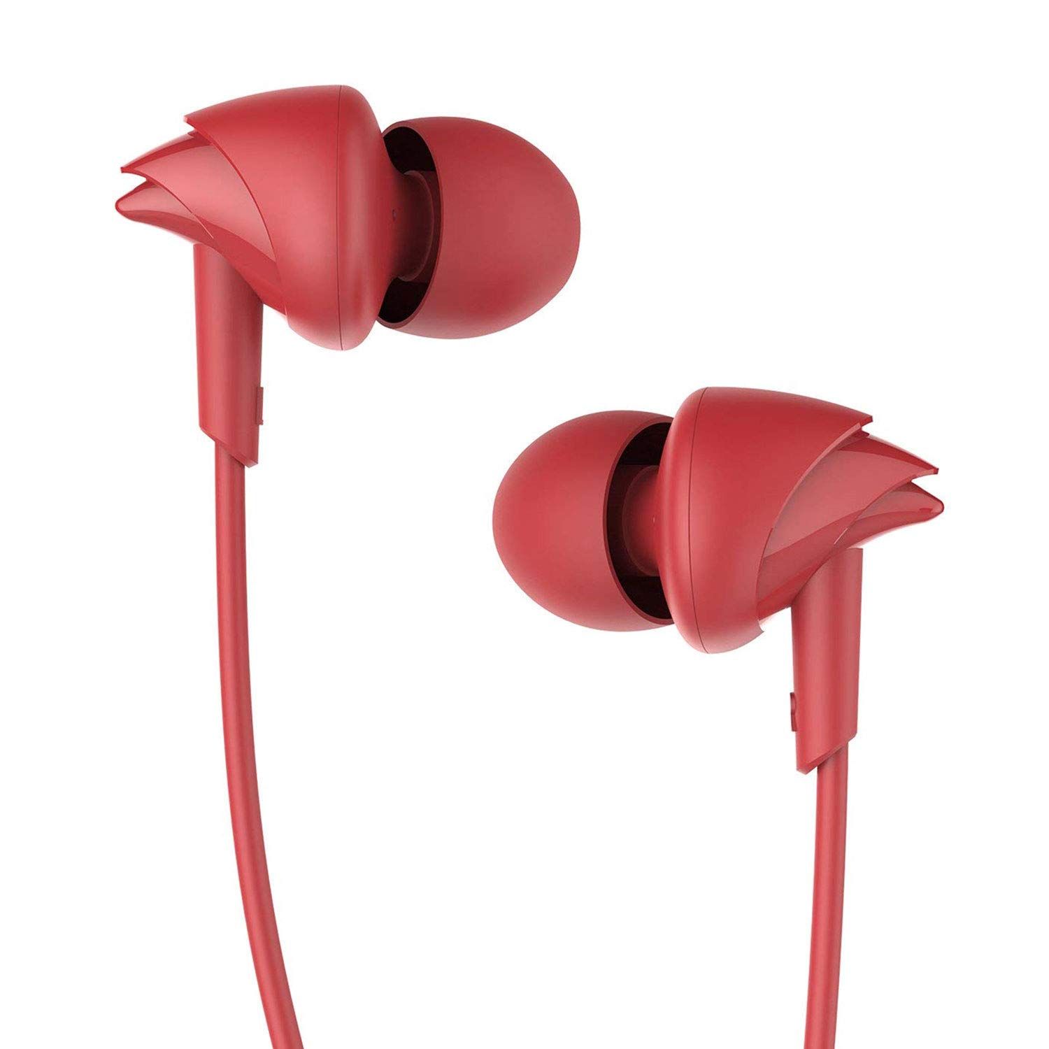Boat Bassheads 100 In Ear Wired Earphone with Mic - Red