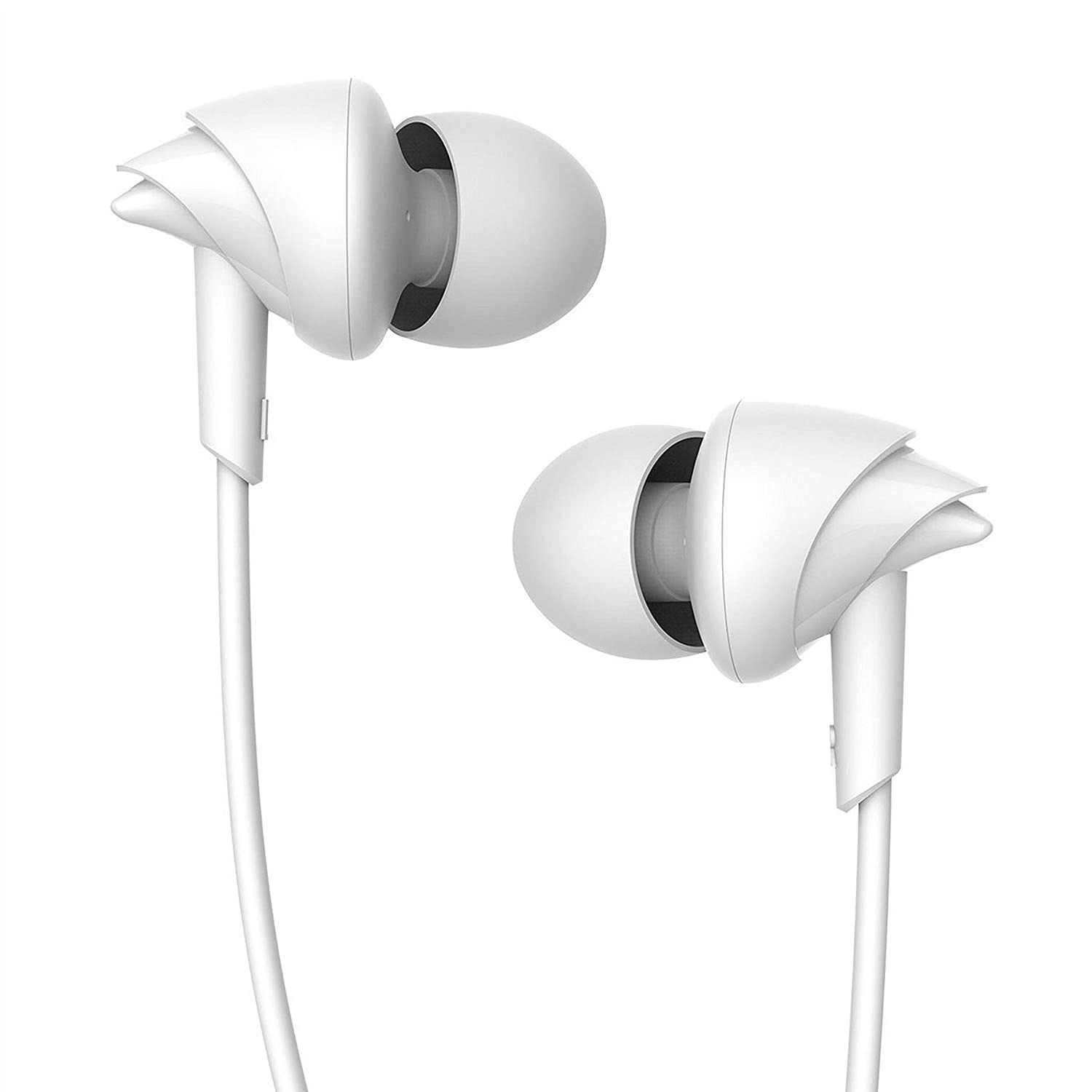 Boat Bassheads 100 In Ear Wired Earphone with Mic - White