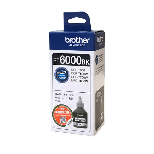 Brother Ink Bottle for Ink Tank Printer - Black -BT6000Bk