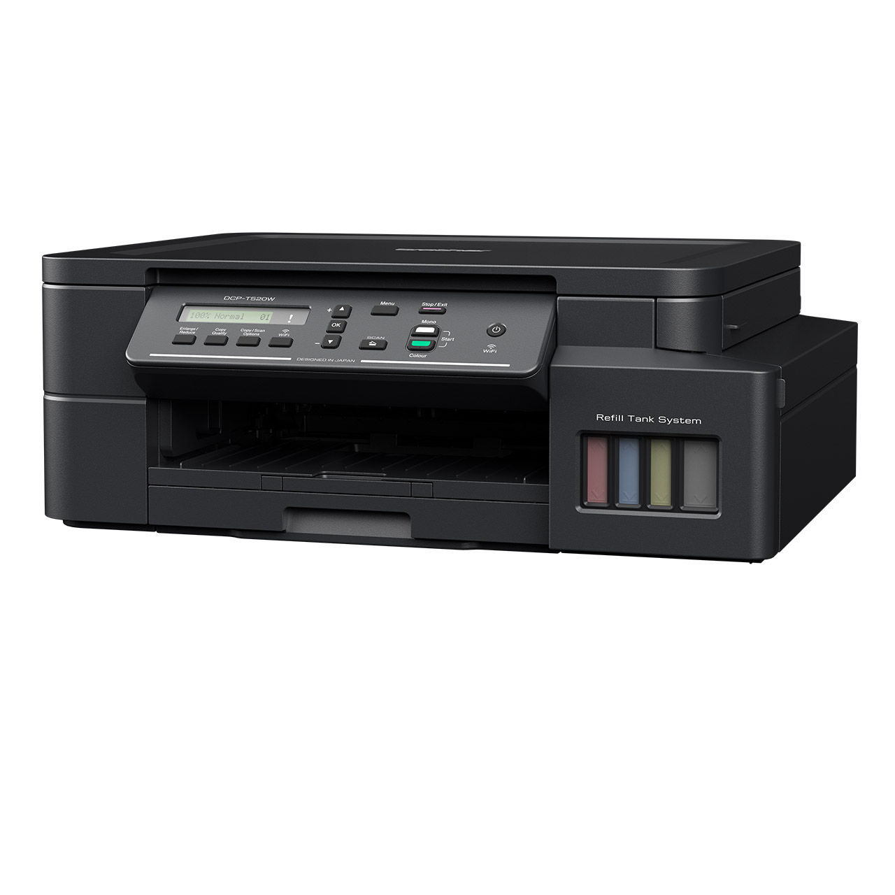 Brother All-in-One Inktank Printer with WIFI and LCD Display - DCP-T520W